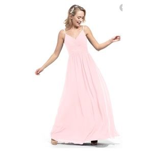 Azazie Blake Bridesmaid Formal Dress Blushing Pink